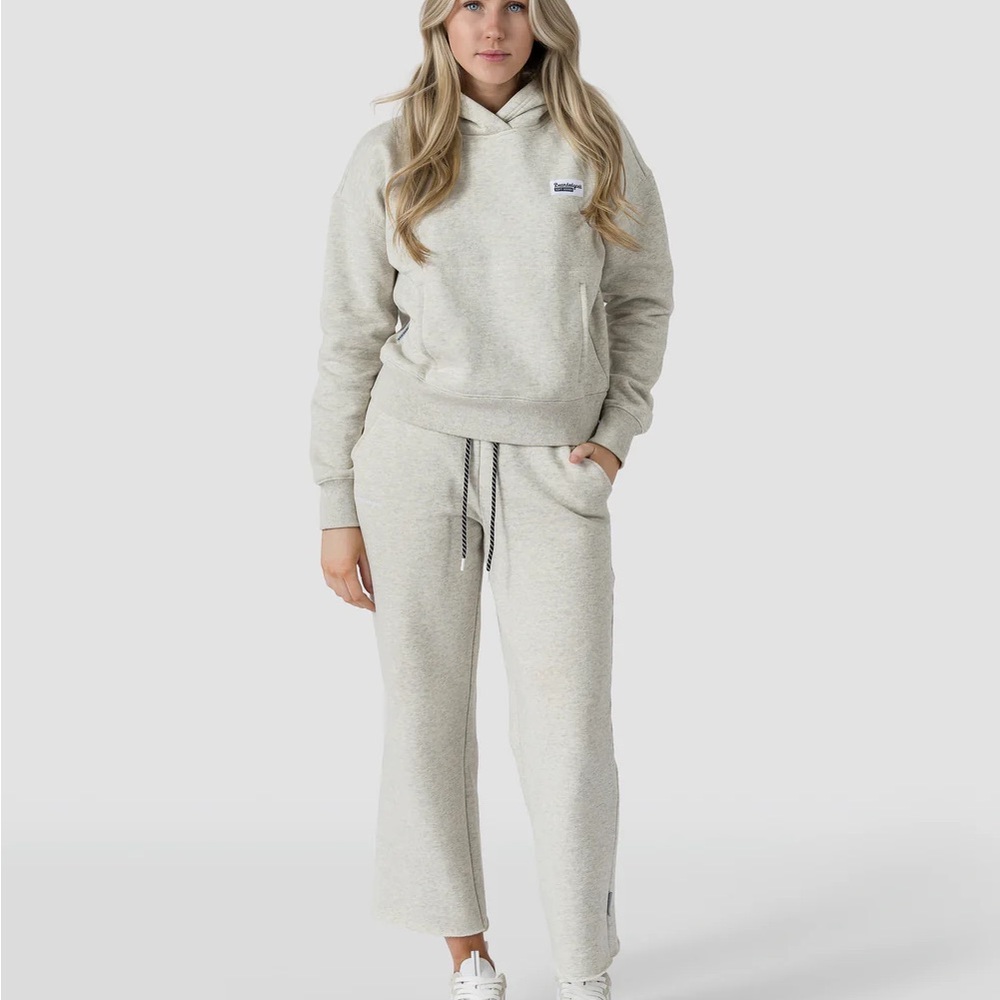 Women's Cream Hoodie and Pants Set